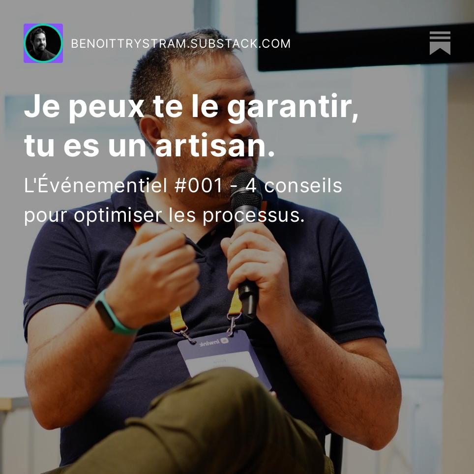 🎉 À 21 ans, j'ai lancé mon premier événement au 56ème étage de la tour Montparnasse, 

22 ans et 600 événements plus tard, j'ai compris que la création d'un événement de A à Z demande des efforts. Voici le premier numéro de "l'événementiel facile."

📌 bit.ly/3PRlSMP