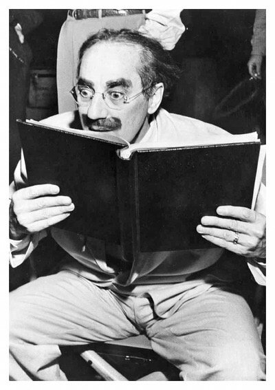 #GrouchoMarx: 'I find television very educating. Every time somebody turns on the set I go into the other room and read a book' #BookshopDay