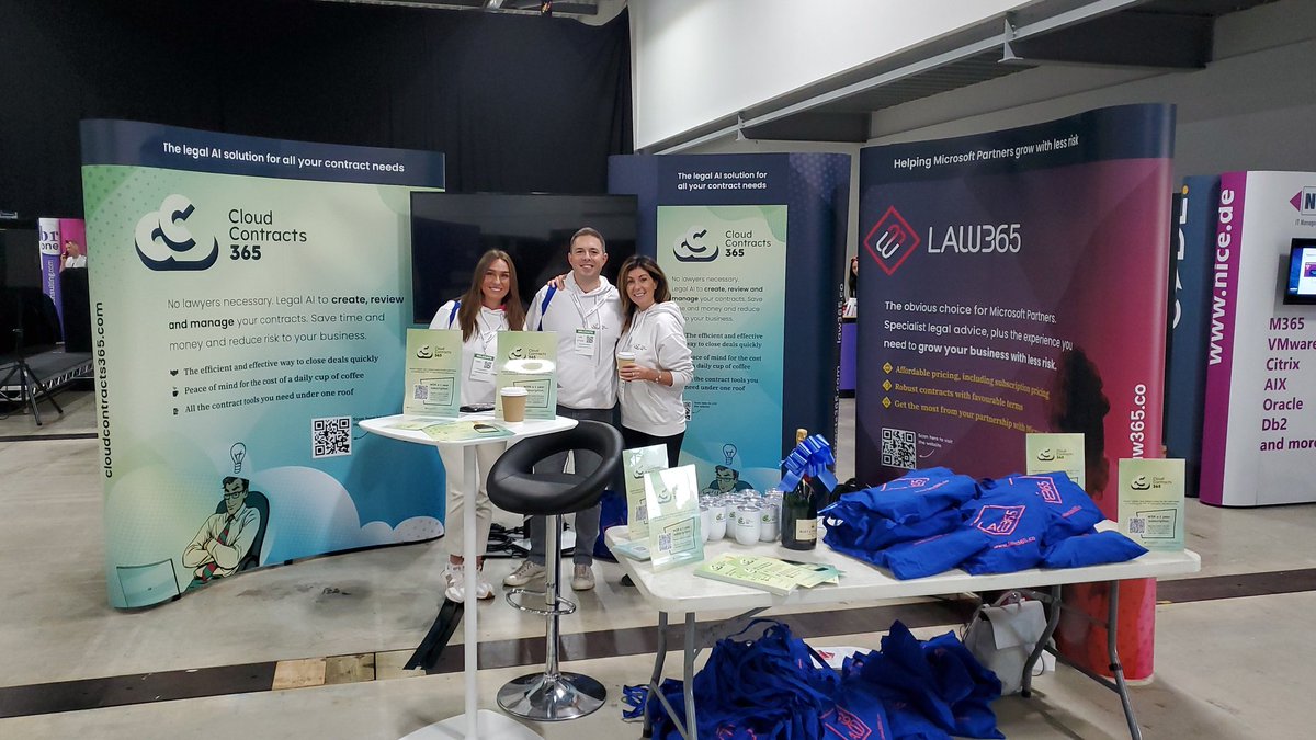 MartinHatch's tweet image. Attending South Coast Summit 2023?

Come along to the #Law365 #CloudContracts365 stand in the Expo Hall and take a selfie in front of our banners for your chance to win a magnum of champagne 🍾🥂

#CC365 #SCS2023