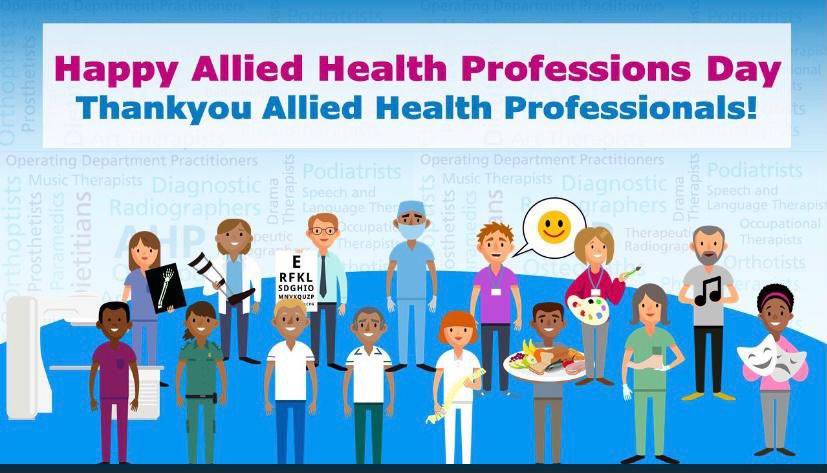 Happy Allied Health Professions day!
Thank you for all the work you do with all the service users in the community!
#aslp #alliedhealthprofessionals #team #vocation