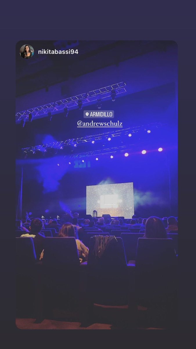 AlexAnderson18's tweet photo. @andrewschulz Ticked something off my bucket list. Without HEZI-tation, the best comedy show I’ve been to! https://t.co/GqXBTrmZC3
