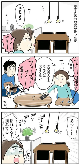 地震が起きたときにとる正しい行動🐶

#ビーグル #漫画が読めるハッシュタグ 