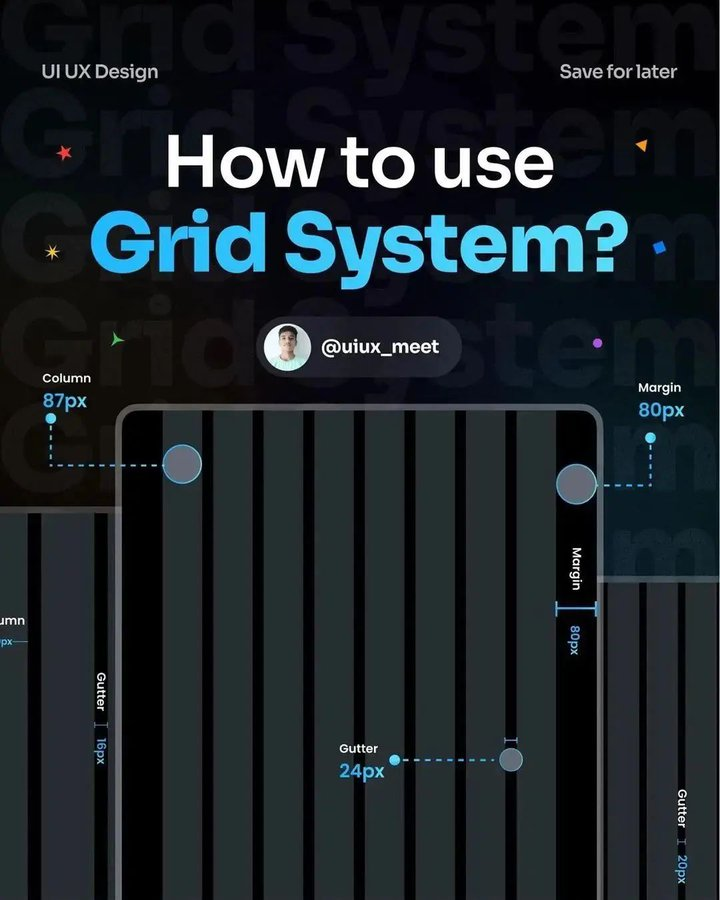 Abmankendrick's tweet photo. If you are a UI/UX Designer and you don't know how to use a grid system when designing. In this post, I'll show you how to use a grid system on mobile, desktop, and iPad for your next design project.

Reposts are highly appreciated 💜 https://t.co/pOLC4SDY4Y