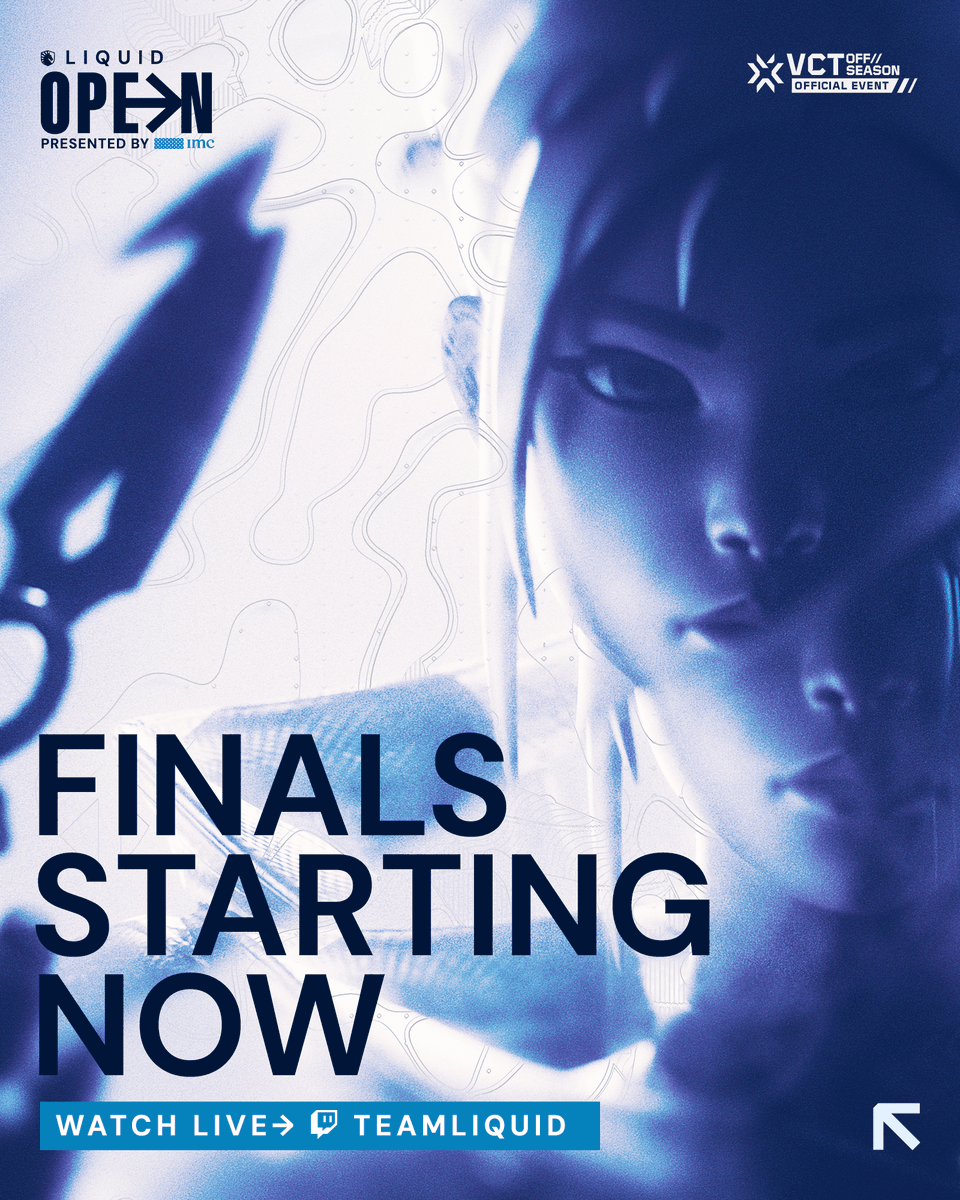 This weekend, the Liquid Open Valorant finals will be held in NA & EU, starting with the Upper Bracket Final and Lower Bracket Semi Final on Saturday and the Lower Bracket Final and Grand Final on Sunday. Tune into twitch.tv/teamliquid #LiquidOpen #IMC #LETSGOLIQUID #VALORANT
