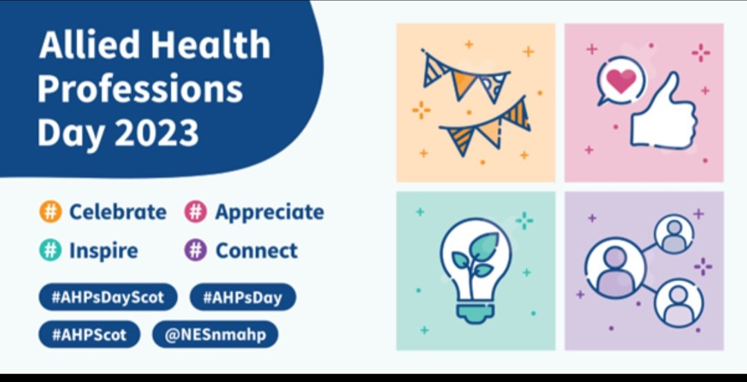 #AHPsDayScot Celebrating amazing colleagues in A&A and the fabulous work you do. @NHSaaa @sahscp @NAHSCP @eahscp @Alistair_ahp @LianneMcInally1 @GrierAHP @maureenmDTahp @AliGooding1 @jodiahpaa @johnmadennis @clairemuiraaahp