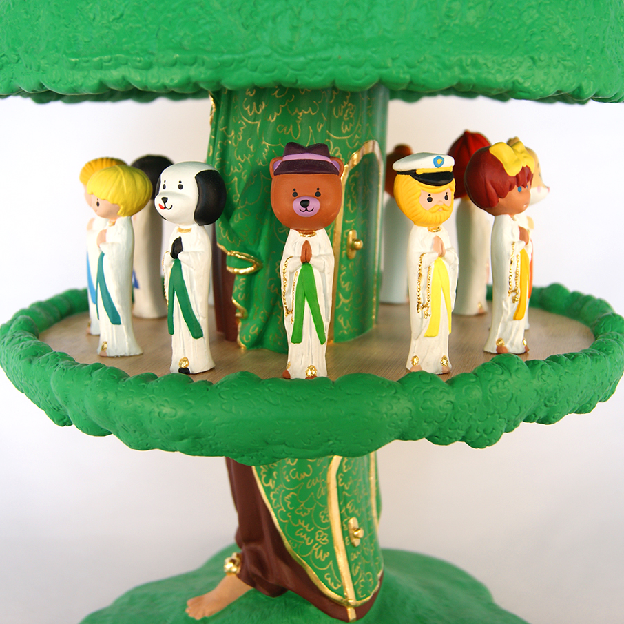 Ceci est mon corps magique, joué pour vous. "Forêt prie-mère", une pièce unique de 53 cm visible à la <a href="/AlbaneGalerie/">GALERIE ALBANE</a> jusqu'au 28 octobre.