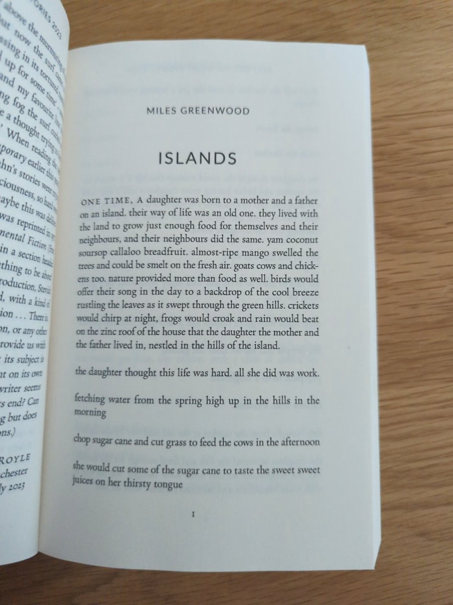 Happy to see 'Islands' continue its journey, and reminding me once again that I should write more! Thanks to @saltpublishing and @nicholasroyle for republishing my short story 😊