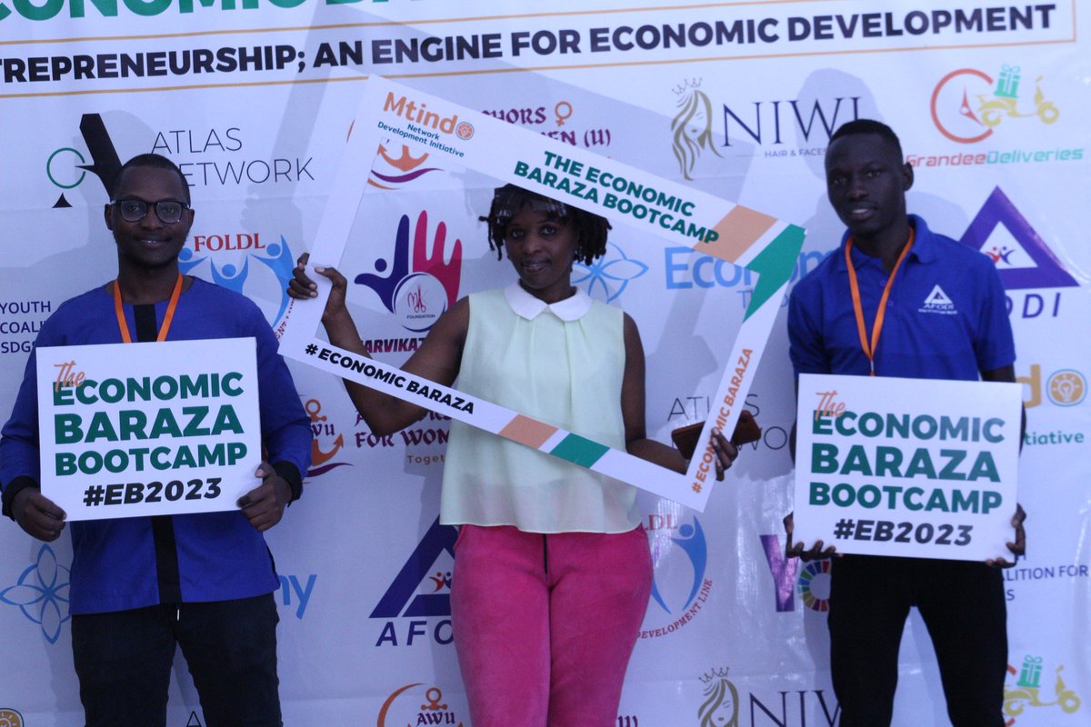 #HappeningNow: The Economic Baraza bootcamp under the theme "Entrepreneurship as an engine for Development". This program is equiping young people and women with Entrepreneurship skills their need to establish their own business startups. #EB2023
<a href="/Mtindo_Network/">Mtindo Network Development Initiative 🌍 🌟</a> 
<a href="/AtlasNetwork/">Atlas Network</a>