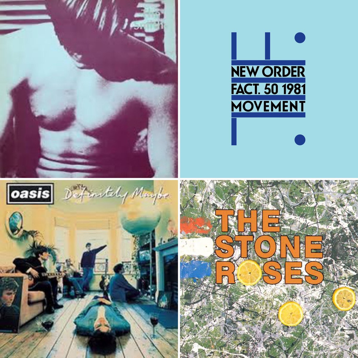 NATIONAL ALBUM DAY
Manchester Debuts. You can buy only one so which do you choose?
#NationalAlbumDay
#Oasis #TheStoneRoses #TheSmiths #NewOrder