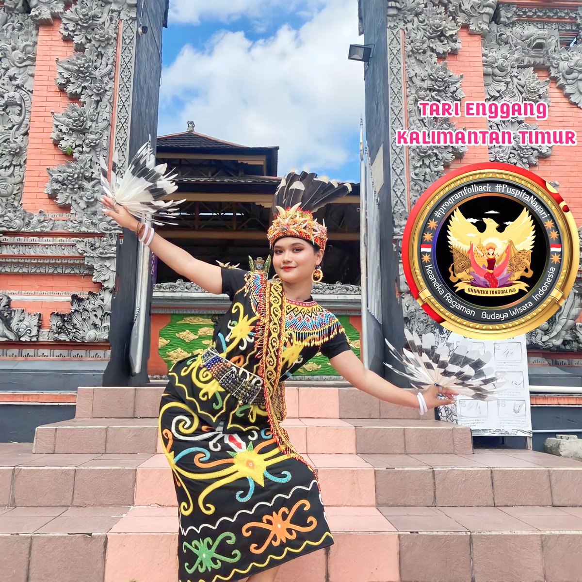 🌈 RELEASE PROMOTE 🌈 #programfolback #PuspitaNagari Tarian suku Dayak Kenyah Kalimantan Timur ' Tari Burung Enggang ' Release by 👉🏻 @Gita_Gina_ Cc @TheArieAir @wiwikherma @AzisDadun_ @CantikaCahyhani Cek nama masing-masing pada utas Sila saling follow 🤝🏻 🔃 ❤ Next ⏬