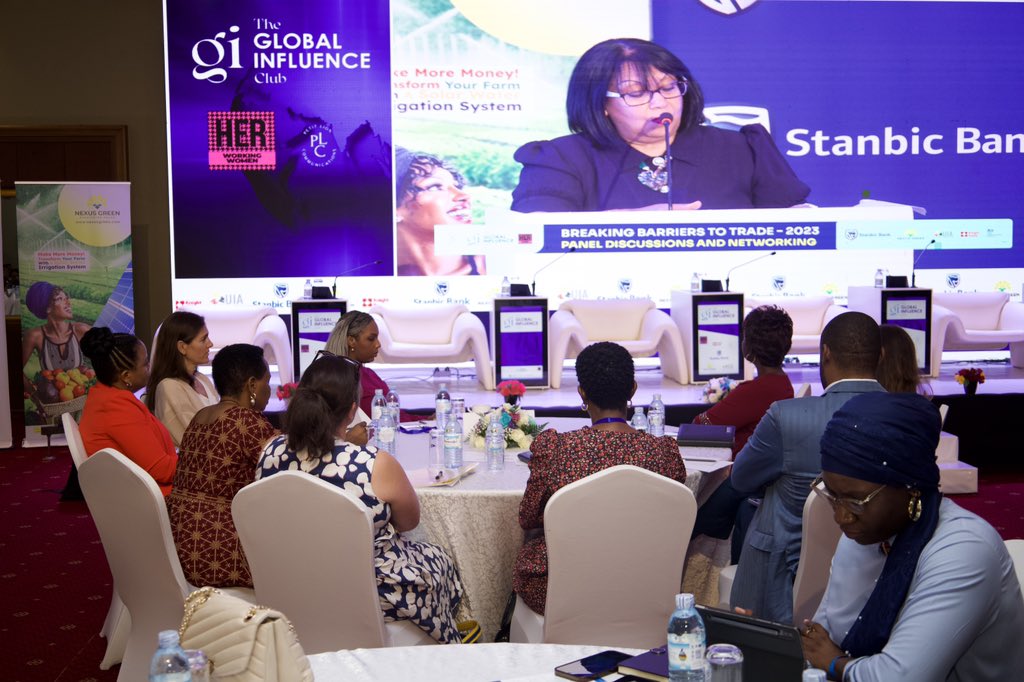 herworkingwomen's tweet photo. #BreakingBarriersToTrade23 happening now at @SheratonKampala 

It’s going to a full packed day with engaging panel discussions on entrepreneurship, financial literacy, overcoming networking challenges, tax and legal aspects in business, and international trade insights. https://t.co/2uEJva3aPZ