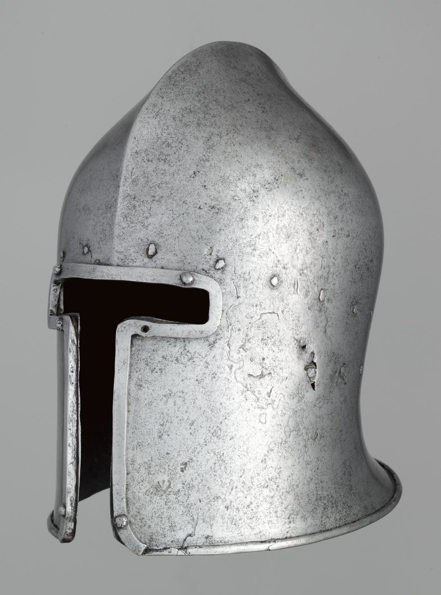 BlueBayWarrio's tweet photo. #barbute/#barbuta #STARWARS
Barbute also termed a barbuta.
Excellent helmet,very classic.They appeared in Italy around the mid-15th century AD,and they were popular at the time. Excellent visibility without affecting breathing.
You can even see their influence in The Mandalorian https://t.co/gqf9ec1GNX