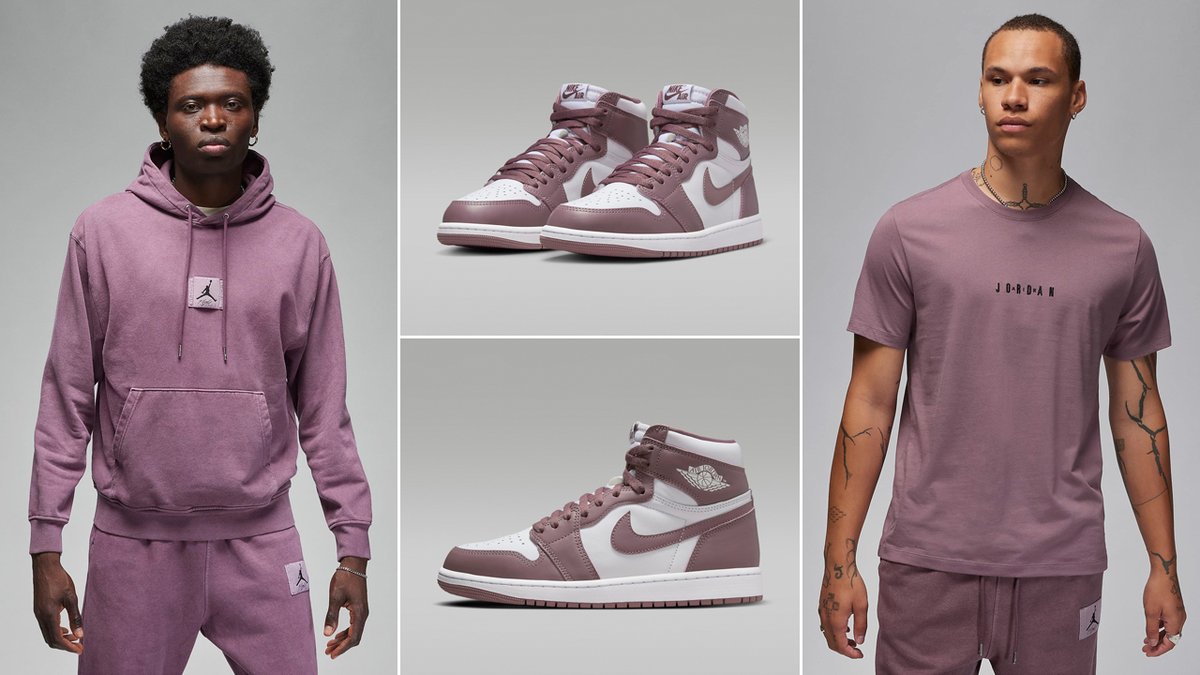 purple jordan 1 outfits