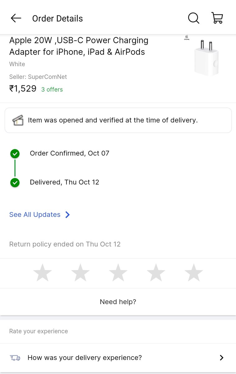nsrnivas's tweet photo. @flipkartsupport @Flipkart @amazonIN If you see the below screenshot we can identify another bluff by flipkart. Return period ended same on delivered date. What a cheap tricks by @Flipkart.shame on you https://t.co/u0Vlw9oHi3