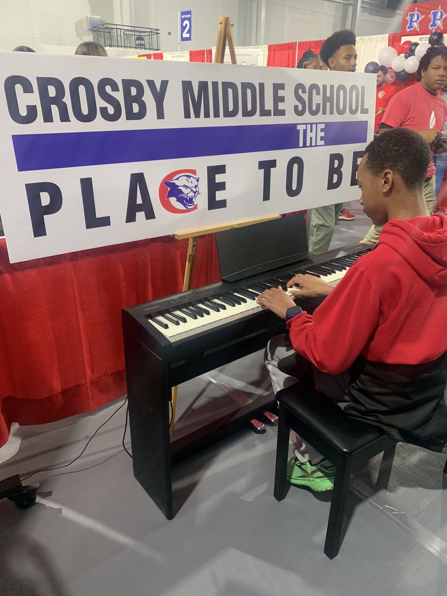 One of our many talented students putting his skills on display.