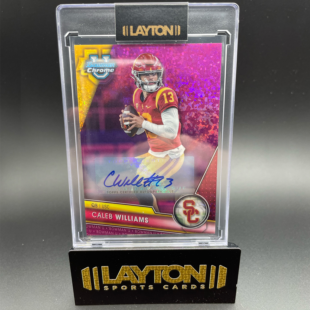 LaytonSports's tweet photo. 2023 Bowman Chrome University Football is LIVE all day on @Fanatics Live  you know where to find the guys! 🤷‍♀️
https://t.co/xYowaHm1TJ https://t.co/5LYvWB868j