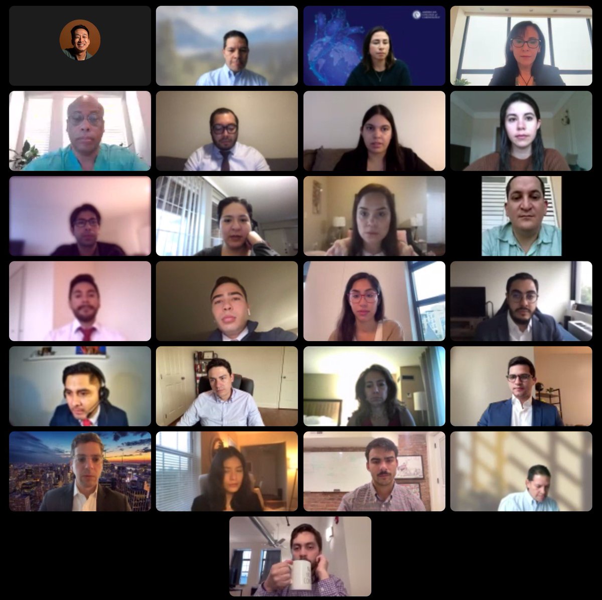 Good Morning to 40 IM residents in the #ACCIMProgram! These young Drs, all of whom identify as Hispanic/Latinx, will learn about our profession this hear inspiring stories from leading cardiologists that share their background. We hope to diversify #TheFaceOfCardiology! #DEI✊🏾