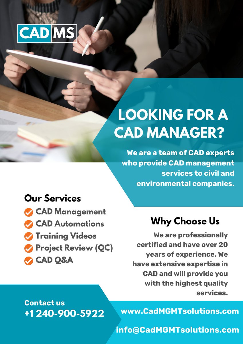 CadMTsolutions's tweet image. At CAD Ms, we allocate 20% of our efforts in designing various projects for the purpose of continuous improvement. Our focus is dedicated in finding better way to optimize project design, and our experts actively seek automated methods to streamline process for superior results.