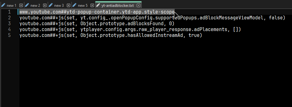 endermanch's tweet photo. To those who have issues with context menus on YouTube, please remove the line containing the ytd-popup-container class. The version on my website no longer contains it. https://t.co/y4P3PluJfA