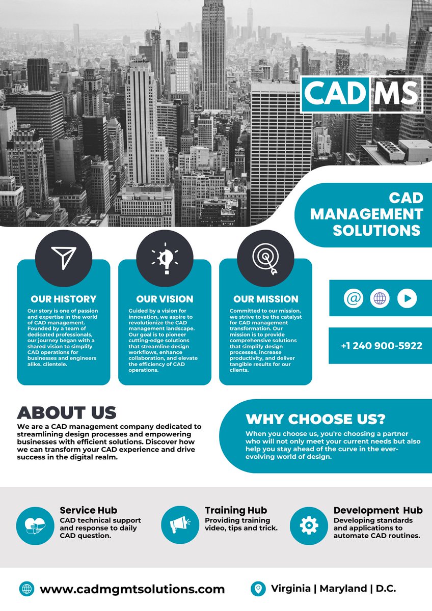 CadMTsolutions's tweet image. At CAD MS, we empower civil engineering and land development firms with expert CAD management solutions for success.
Feel free to visit our website for in-depth information and discover how we can enhance your business performance.

Thank you! 
CAD Management Solutions