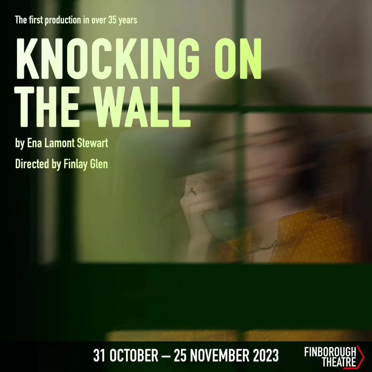 Just over 2 weeks to go until KNOCKING ON THE WALL opens <a href="/finborough/">Finborough Theatre</a> 

Get your tickets here! finboroughtheatre.co.uk/production/kno…

31 Oct to 25 Nov 2023 

Directed by <a href="/FJWGlen/">Finlay Glen</a> 

Cast: @janette_foggo <a href="/jo_gallagher208/">Joanne Gallagher</a> <a href="/mattlittleson/">Matt Littleson</a> <a href="/JasmineETHyde/">Jasmine Hyde</a> and Robert Hands