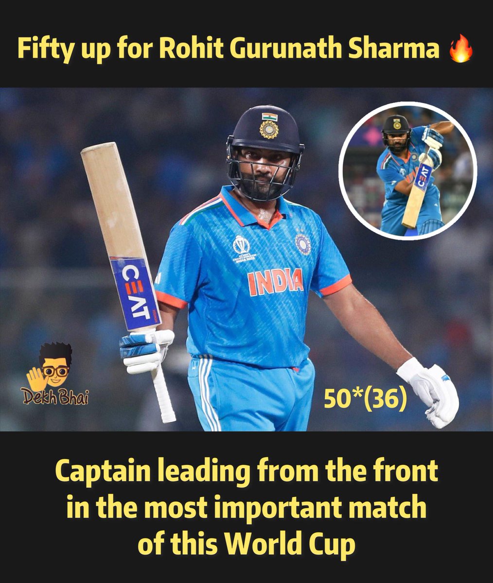 Rohit Sharma now has highest runs in World Cup while Chasing 🙌🏼 Crosses 300 Sixes in ODI 🔥 Those Sixes to Rauf &amp; Shaheen Afridi by Hitman 🙌🏼

#INDvsPAK