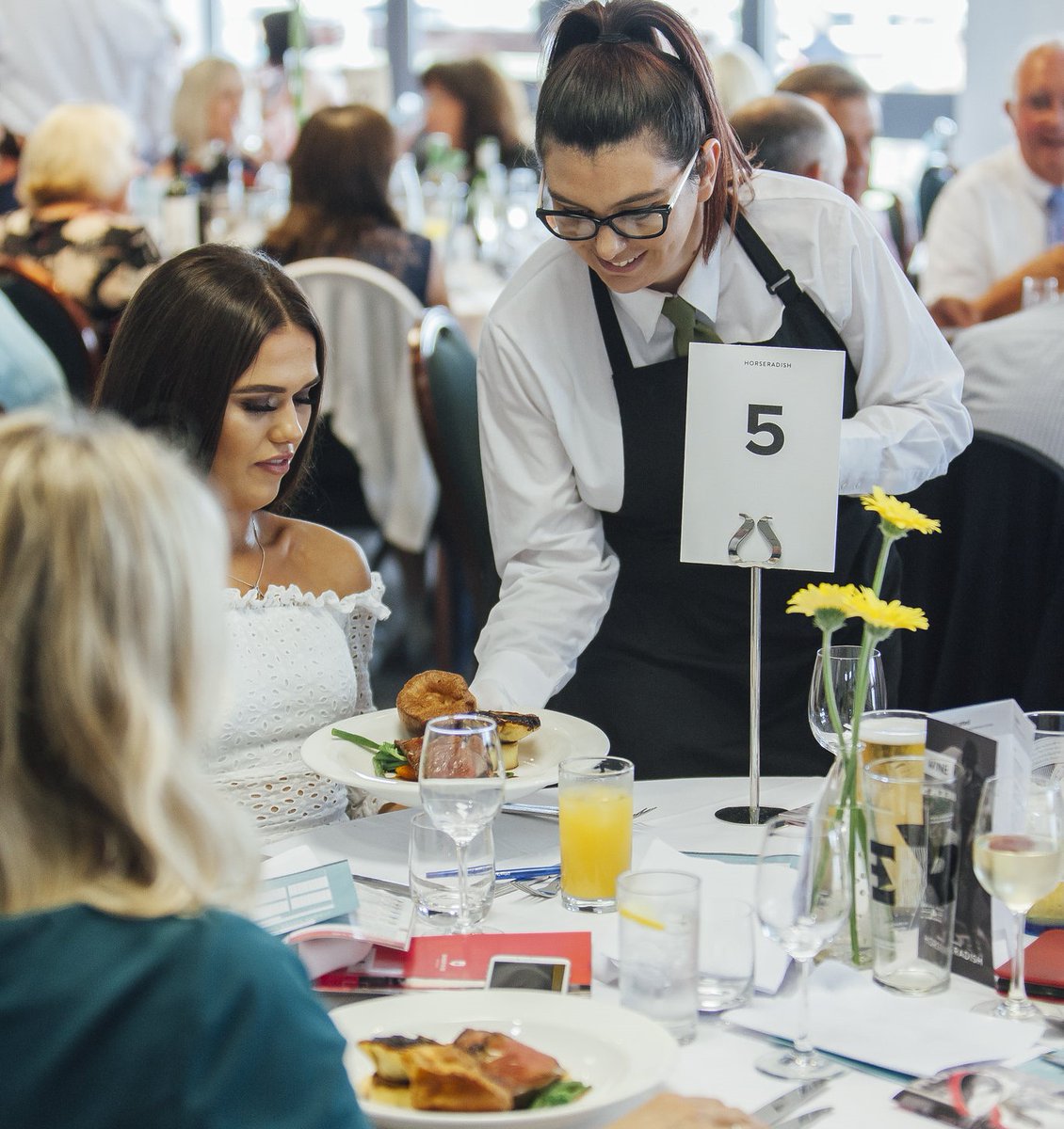 Why choose the Paddock Restaurant? 🍴Three-course menu ☕Tea and coffee after lunch 📖Complimentary racecard 🍾Waitress service 🛎️Table service betting 🍴Table reserved throughout the day To book the Paddock Restaurant, call 01244 304610📞