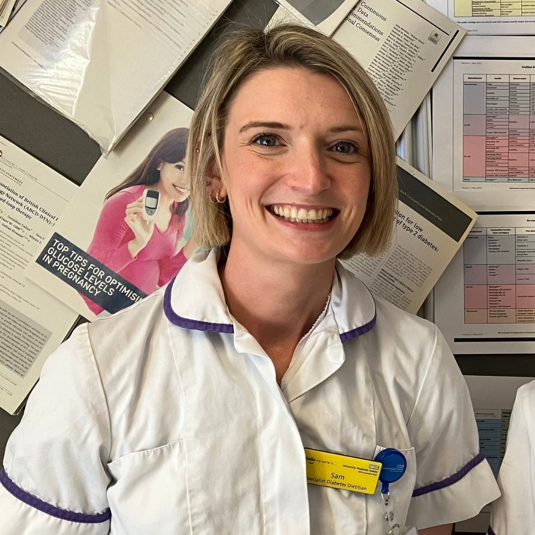 UHSussex's tweet image. Meet Sam, a Diabetes Specialist Dietitian.

“I enjoy empowering people to manage their conditions. Living with a chronic disease is challenging and people often feel out of control. Educating them to modify their diet + self-adjust medication can help them feel more in control.”