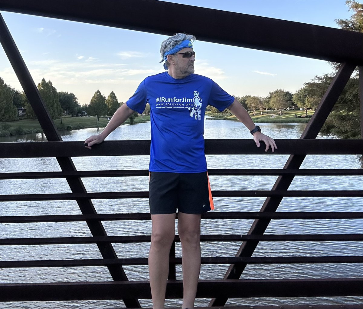 JorgeToledo1775's tweet photo. My long run today was for Jim. Respect and appreciation to Ms. Diane Foley, the Foley Family and @JamesFoleyFund for supporting the hostages and their families @FoleyDi #IRunforJim #RunWithJorge #MarathonForFreedom #bringthemhome https://t.co/Gxv1PAr9te