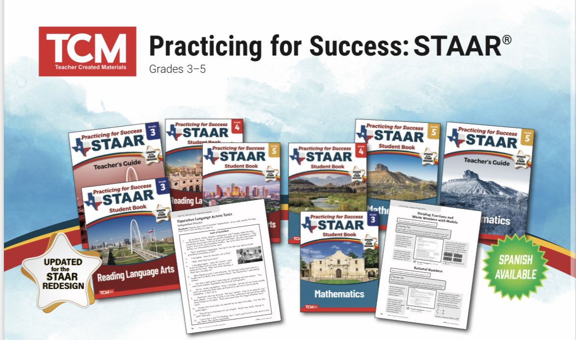 fperezTCM's tweet image. So excited for what @tcmpub has in the works! #STAARtest #testprep #RLA #math Stay tune! #txed
