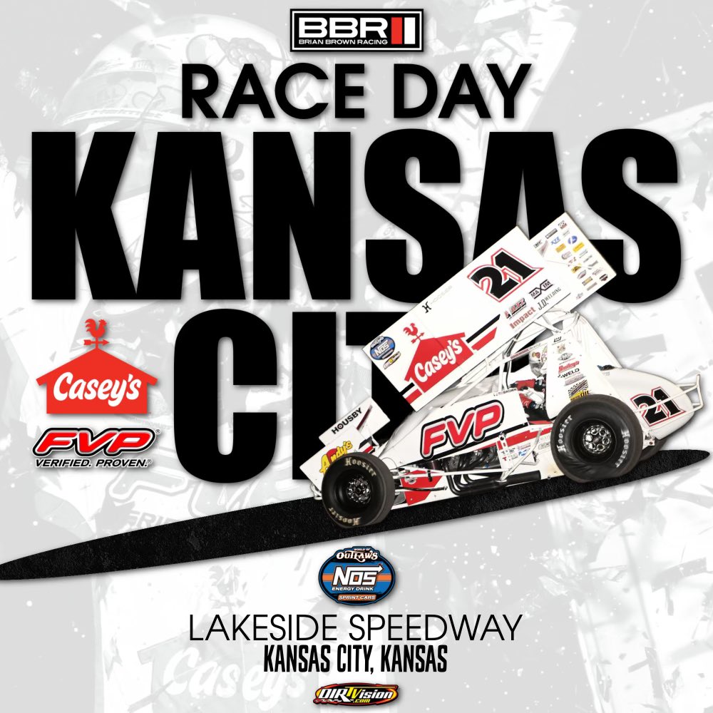 BrianBrown21's tweet photo. 🏎️ Race Day for the @caseysgenstore |@FVPparts 21
•Location• Kansas City KS
•Track• @Lakeside_Spdwy
•Series• @WorldofOutlaws
•PPV• @dirtvision
•Merchandise• Available at the merch trailer behind the grandstands
#FultzExcavating
#DitzfeldTransfer
#DitzfeldContainer
@HawkHunting
@ialottery
@WaldingerCorp
#GarrettEngines