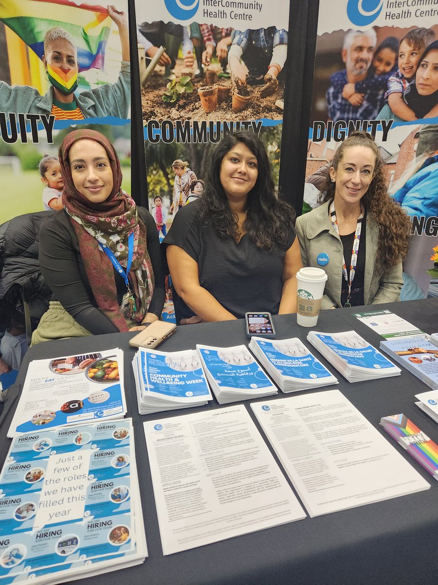 It is #newcomer day in #ldnont and the Health Centre team are here to talk about health, employment, volunteerism and more. Come say hi.