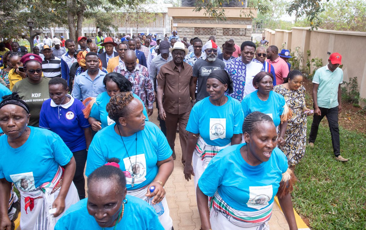 Happening Now Senator Enoch Wambua Thanksgiving in Kitui West Kitui County...Baba @RailaOdinga in attendance