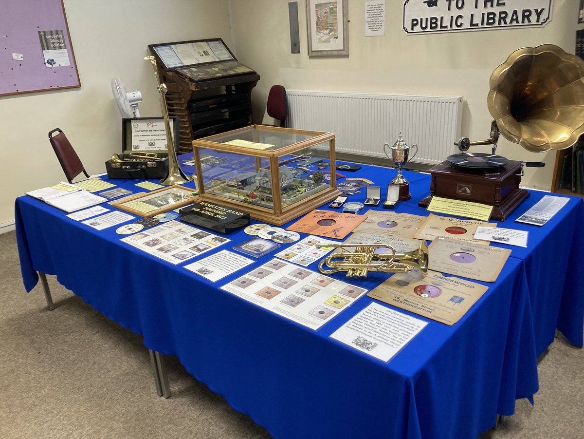 Calling all KEAWYEDS, HOWFENERS, and the Wingates Band players diaspora: If you haven’t yet seen the band’s extensive 150th ANNIVERSARY EXHIBITION at WESTHOUGHTON LIBRARY do try to visit before 31 October, as such a remarkable collection of material won’t ever be seen again…