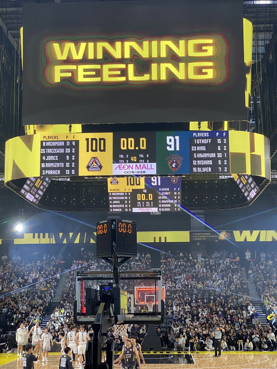 High_Dreamin_1's tweet photo. 群馬クレインサンダーズ⚡️
ホーム開幕戦🏀
横浜ビーコルセアーズ🏴☠️に
100対91で勝利✌️
それにしても演出が凄い🔥
#群馬クレインサンダーズ
#横浜ビーコルセアーズ
#BEBEOLD
#gunmacrane3ders
#b_corsairs https://t.co/SpixzrY2IM