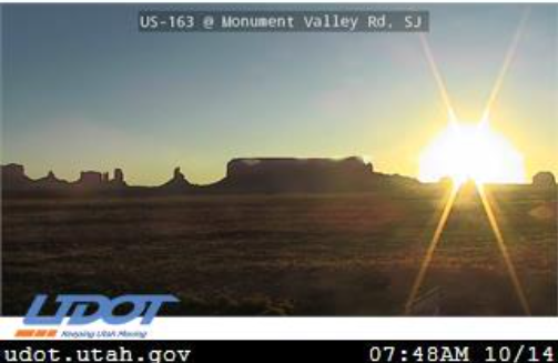 US-163: Good Morning Southern Utah.  Please travel safely.  #Eclipse