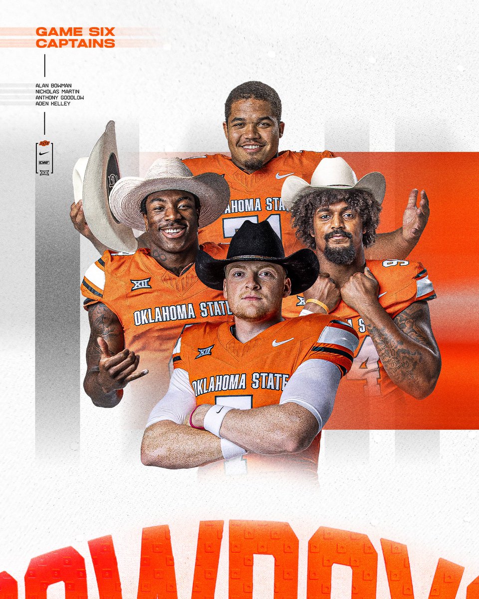CowboyFB's tweet photo. Your captains for today 🤠

#GoPokes | #DAT https://t.co/H0suknZy4u