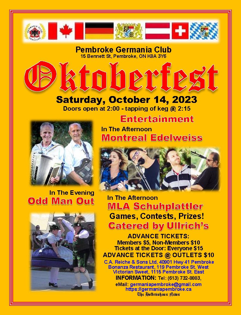 oddmanoutlive's tweet photo. Today’s the day! Always a great party at Germania #Oktoberfest #Pembroke @PemObserver https://t.co/mgRF5EOP2Q