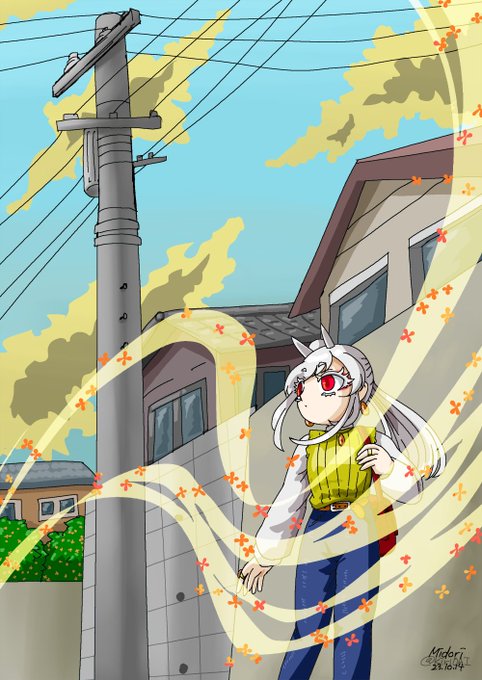 「power lines skirt」 illustration images(Latest)｜2pages