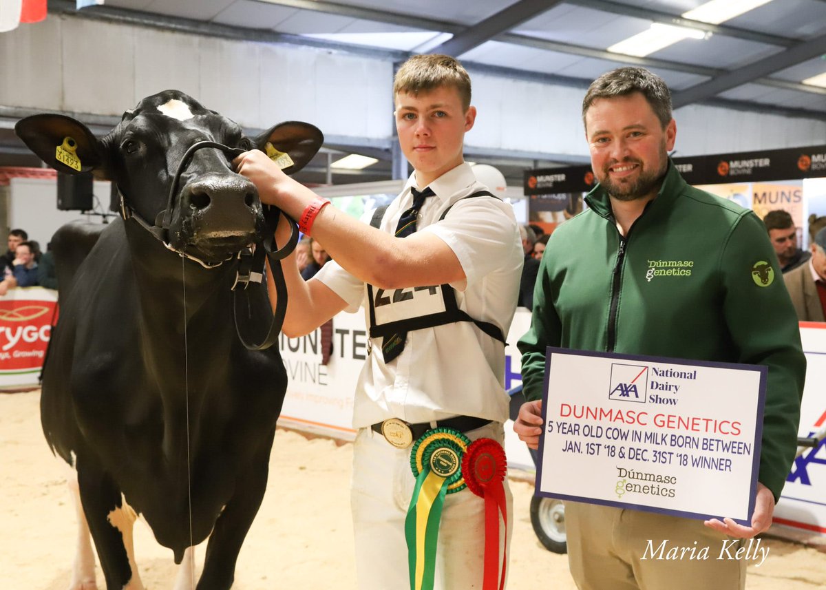 Class. 18 5 yr old cow in milk born between 1st Jan &amp; 31st Dec ‘18 Sponsored by Dumasc Genetics (6)

1st Hallow Sol Twizzle 
2nd Evergreen Susie Mist 26 RC EX 91
3rd Bawnmore Mogul Jane
4th Monamore Diamond Barbie
5th Logan Syracuse Sweet Imp 
6th Monamore Halo Imp ’19