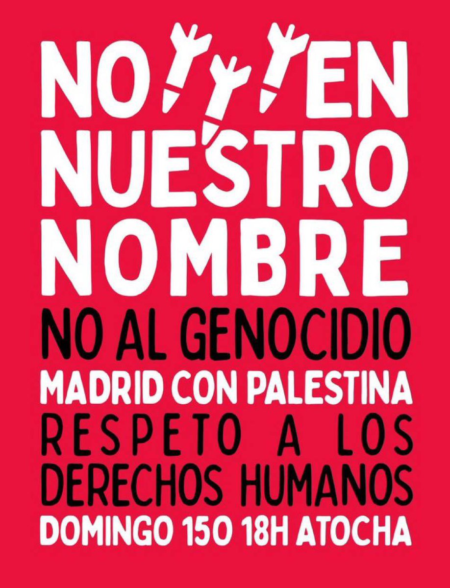 Por el respeto al derecho internacional y los derechos humanos. Por el fin de la violencia impune contra todo un pueblo.

Nos vemos mañana.