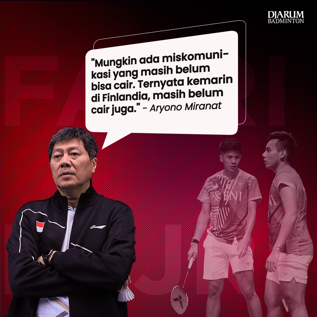 BadmintonDjarum's tweet image. is.gd/1UBWiE| Rupanya, sepanjang pekan ini, telah terjadi salah paham antara Pramudya dan Yeremia 
#Pram #Yere