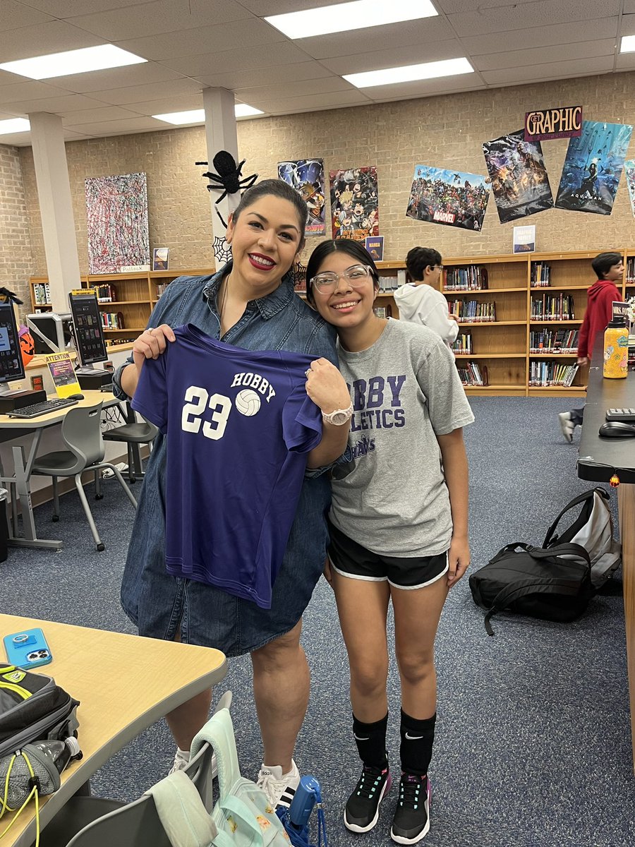 This wonderful girlie has given me her jersey twice now, and I feel so honored. She is incredibly smart, kind, funny, and talented! <a href="/NISDHobby/">William P Hobby</a> <a href="/NISDLib/">NISDLibraryServices</a> <a href="/nisd/">Northside ISD</a> <a href="/HobbyGirlsATH/">Hobby Girls’ Athletics</a>