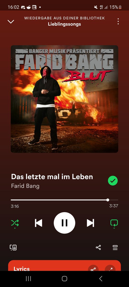 Der beste kolle/farid song da ist grade genug kolle drauf das ich es zähle aber nicht soviel das es nervt
Wenn man 100bars zählt wäre das noch besser