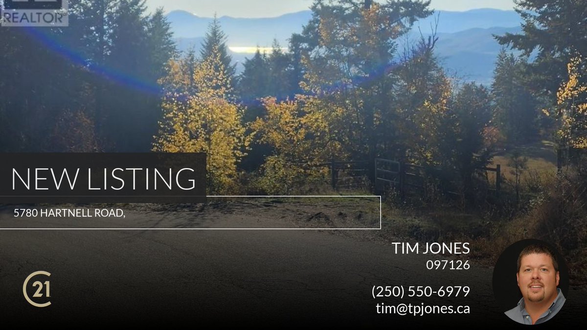 TimJones6979's tweet image. 📍 New Listing 📍 Take a look at this fantastic new property that just hit the market located at 5780 Hartnell Road, in Vernon. Reach out here or at (250) 550-6979 for more information

Kind Regards,
Tim Jones
Century 21 Executives... homeforsale.at/5780_HARTNELL_…