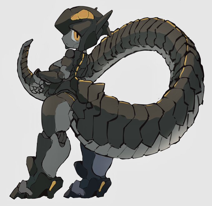 リザードロボ娘ちゃんです
 #ロボ娘 