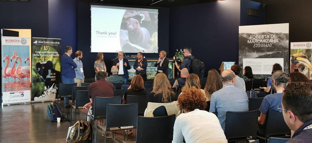 SaraFirenze's tweet photo. Very interesting talks on animal conservation at @ParcoNaturaViva this morning! Come and see our poster on the https://t.co/yTqfQVeFWG project on gentle lemurs 🐒 @ABWCUoW #convegnoricerca13 https://t.co/FP82Fgorcq