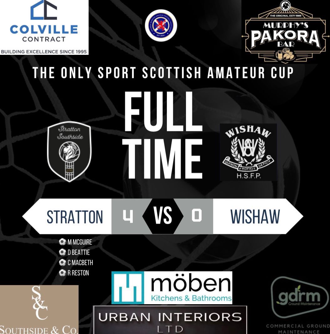 Convincing win as we march on in the Scottish cup 👏🏼 

All the best to Wishaw