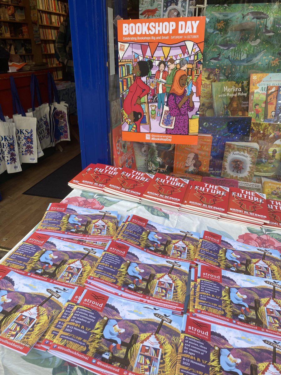 Happy #BookshopDay! What better excuse to get yourself down to #Stroud Bookshop to treat yourself…&amp; pick up a copy of the #StroudBookFestival programme while you’re there! #InStroud 📚 📖🤓