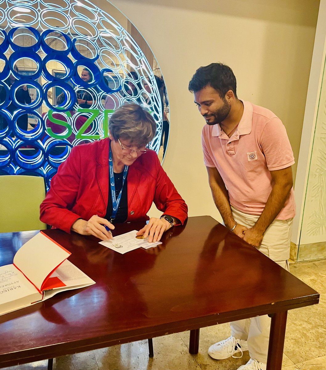 kkj_kant's tweet photo. With our 2023 Nobel Laureate 😇 https://t.co/aa6fJ3b02s
